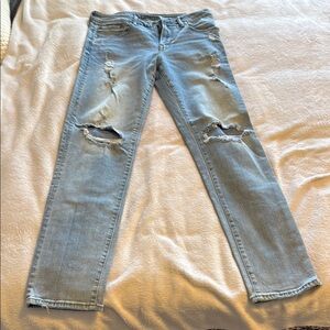 American Eagle Outfitters Blue Straight Leg Jeans Classic Style